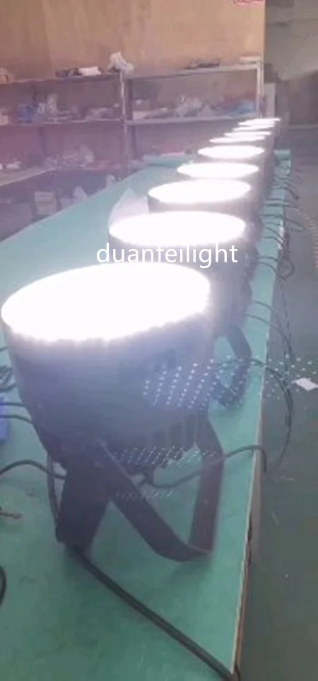 4 шт.+ flycase) Высокая мощность led par 120x3 Вт Холодный белый один цвет led spot par Шайба Настенный Светильник