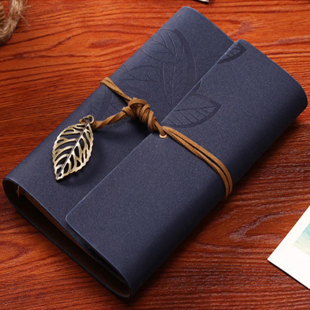 Классическая крафт-бумага ремешок лист тетрадь подходит для офиса или школы творческий Дневник Книга подарок портативный ноутбук