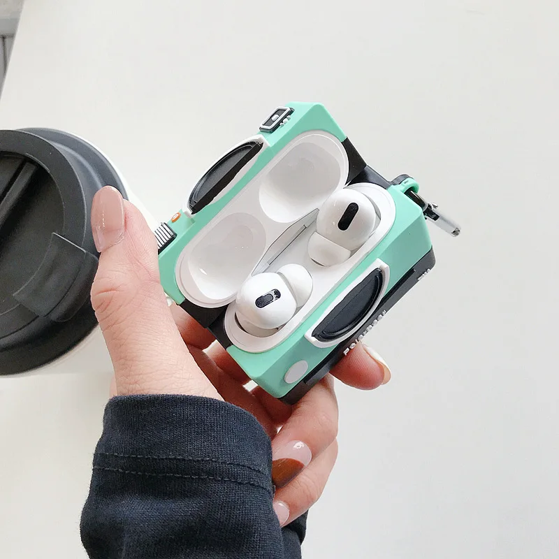 3D чехол для наушников для Airpods Pro, силиконовый чехол для камеры с изображением Винни-медведя, наушники/наушники для Apple Air pods Pro 3, чехол для ключей