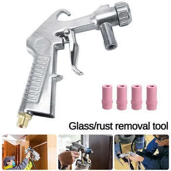 

Sandblaster Feed Blast Nozzle Air Siphon Sand Blasting Abrasive Tool Kit with 4pcs Ceramic Nozzles Tips Power Tools Sprayer