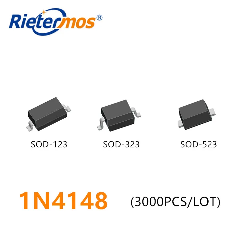 3000 шт. 1N4148 1N4148W SOD123 1N4148WS SOD323 1N4148WT SOD523 T4 | Электроника