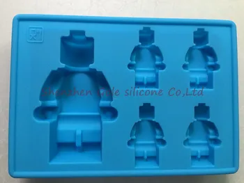 

150pcs/lot Silicone Robot Molds Ice Maker Tools Mini Ice Tray 1 Big 4 Small Robot ice mold