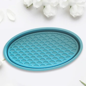 

Fish Scale Storage Box Epoxy Resin Mold Plate Tray Silicone Mould DIY Craft Tool