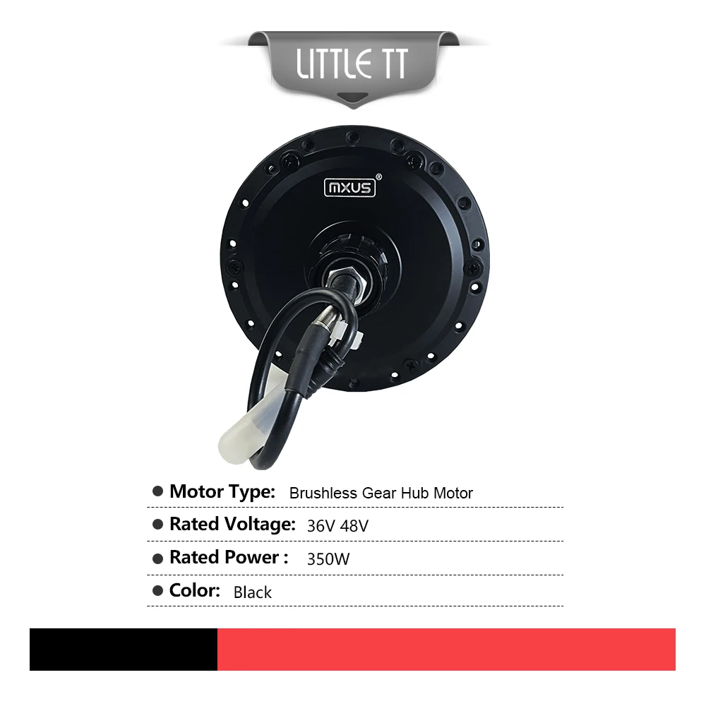 US $159.31 Ebike 36V 48V 350W MXUS Hub Motor XF08 XF15 High Speed Brushless Gear Hub Motor For Electric Bicycle Rear Wheel Drive