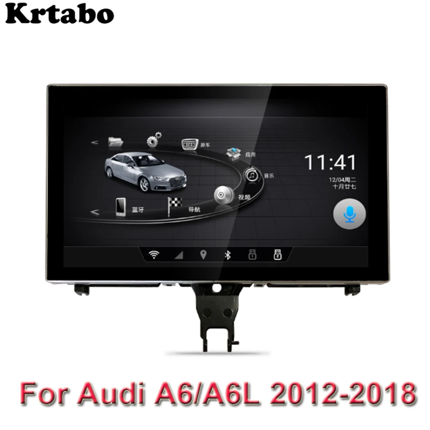 Автомобильный мультимедийный плеер Android для Audi A6/A6L 2012 2018 GPS навигация большой
