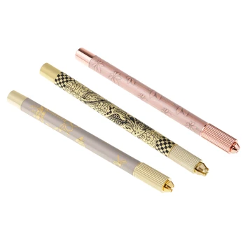 

Double Ended Microblading Eyebrow Pen Needle Holder Eye Brow Embroidery Tool