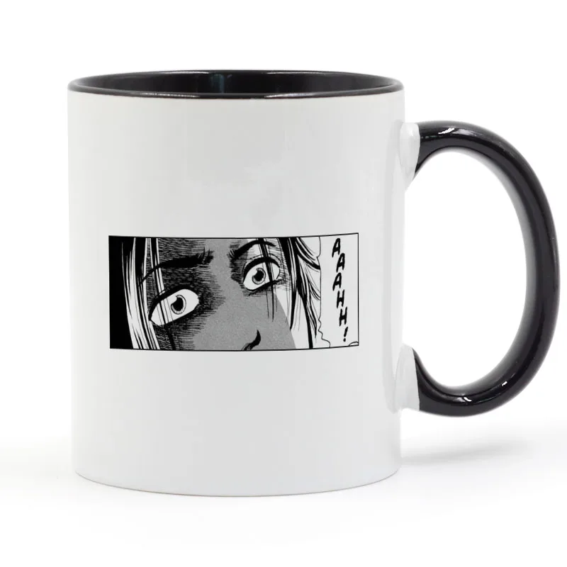 SADAKO Аниме Манга кофе кружка, керамическая чашка цвет ручки цвет внутри Подарки 11 унций