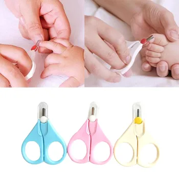 

Hot Sale 1PC Kids Baby Safety Manicure Nail Cutter Clippers Scissors Lovely Mini Clipper Trimmer Baby Nail Care Random Color