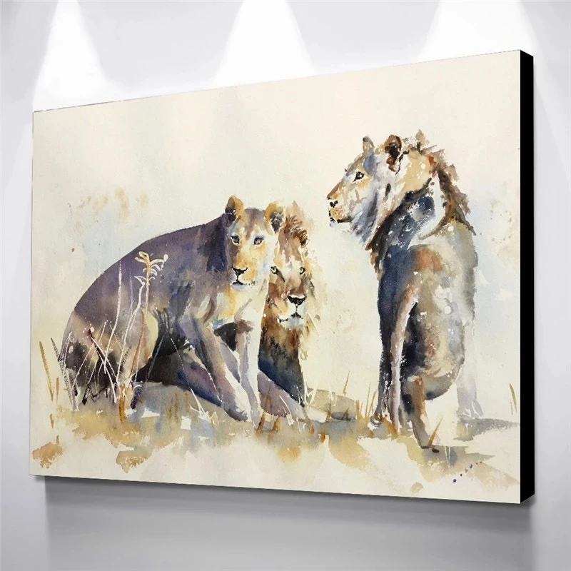 

Home Decor Abstract Art Plakaty Animal Abstract Canvas Wall Art Painting Picture Printing Modular Artwork Poster For Living Room