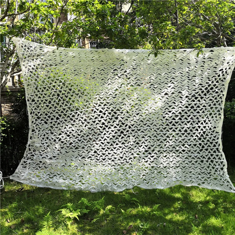 Sunshade Net Camouflage Netting 2 Layers Snow White Camouflage Net 2X3-4X5M
