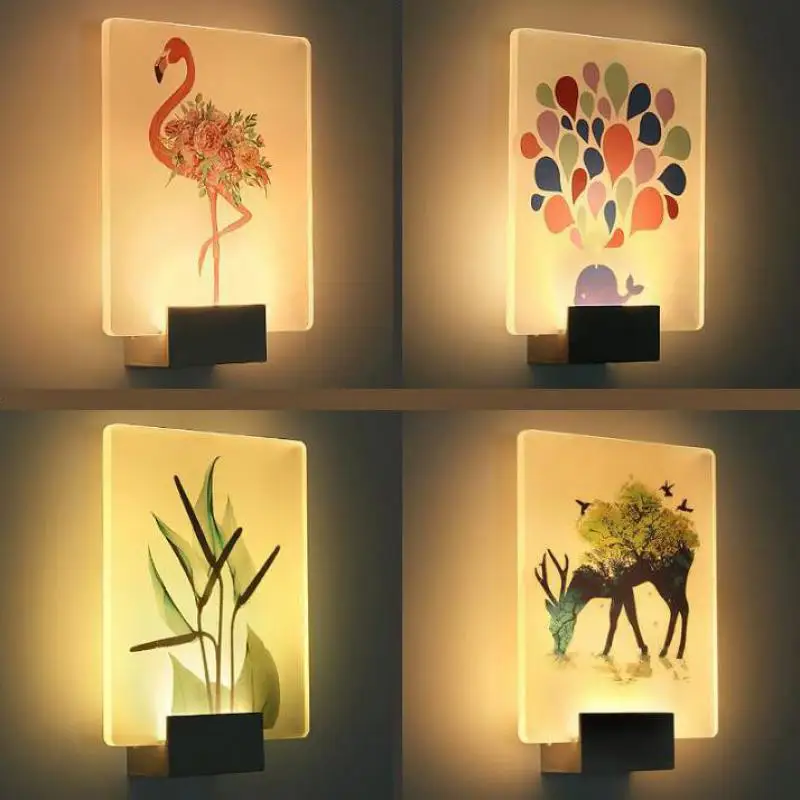 

Applique Murale Luminaire 3d lamp Led Wall Lights For Home Miroir Mural Wall Lights Bathroom Mirror Light Led Wall Light