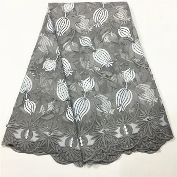 

Elegant French Net Lace Fabric African Tulle Fabric For Wedding/Party dress GXN2(5yards/lot)