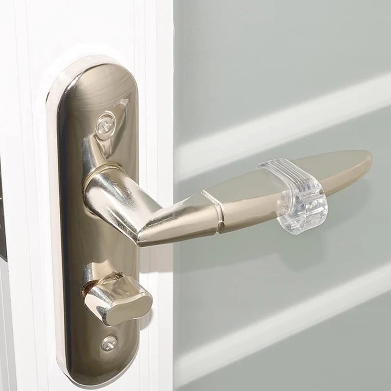 1PC Door Stopper Wall Protection Handle Anti-Collision Bumper Buffer O Type Transparent Wall Protectors Kitchen Bedroom