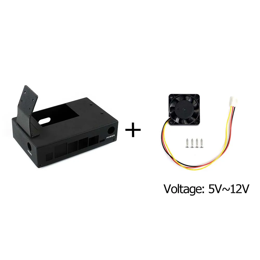 Чехол Waveshare Jetson Nano (B) (с вентилятором) металлический чехол (тип B) и специальный Fan