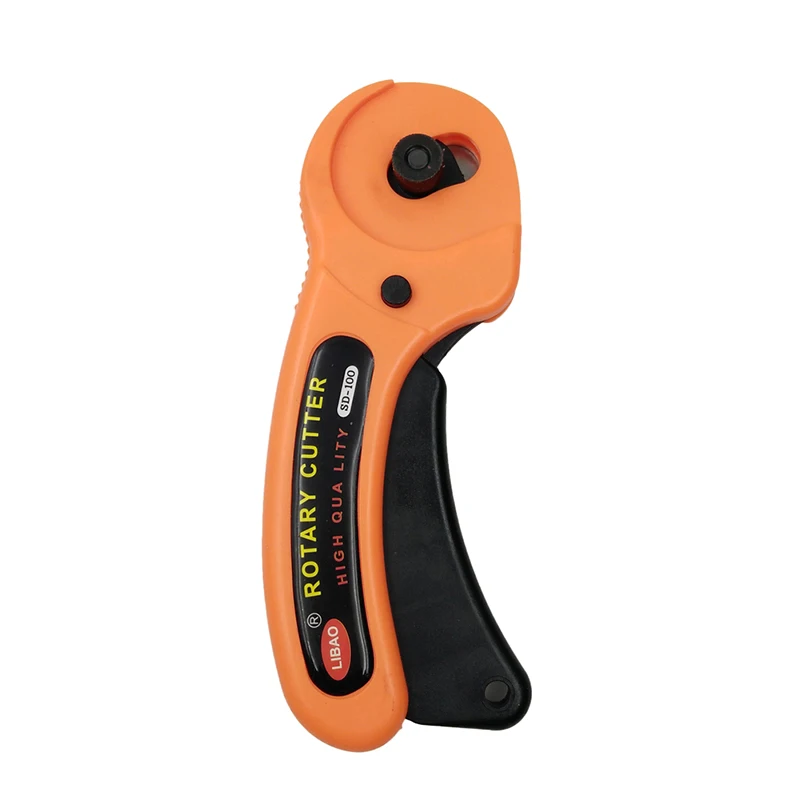 Round Cutting Knife 45mm Sewing Fabric Leather Quilting Scrapbooking Contour Rotary Cutter Scissors with Can Replace SpareTools