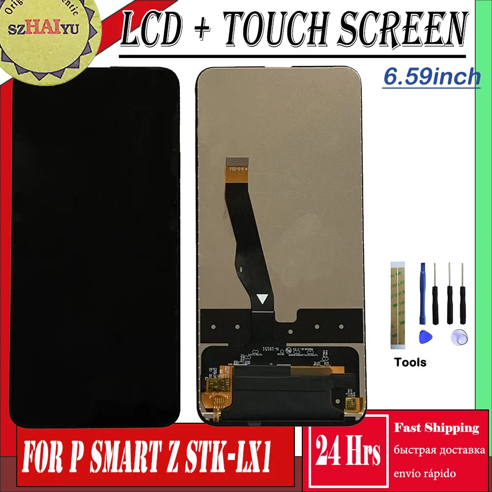 

HD LCD Display For Honor 9X Screen Digitizer Assembly Replacement For Huawei P Smart Z LCD Display STK-LX1 STK-L22 STK-LX3