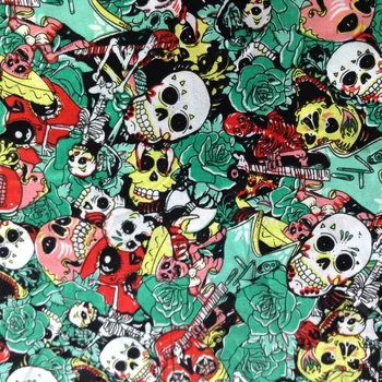 

1 Yard Vintage Pattern Cotton Material Fabric DIY Quilting Craft Home Textile Supplies Christmas Halloween Background Cloth