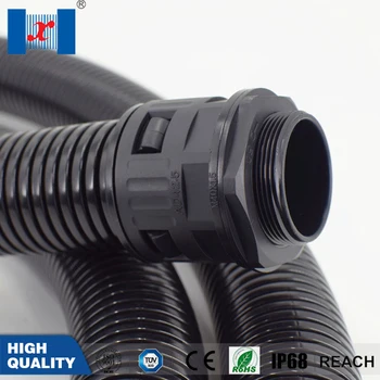

15 pcs Nylon Hose Joint Quick Connector for Corrugated Pipes Bellows M12X1.5 AD10.0 Conduit Connector Cable Gland