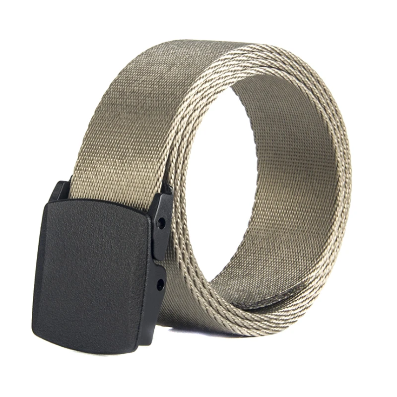 Для мужчин Женский 110 см Ремни военный Нейлоновый Регулируемый ремень Для мужчин наружного путешествия тактический пояс с Пластик Пряжка для брюк