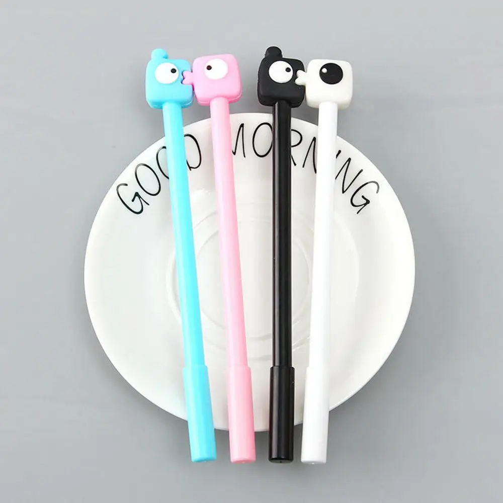 Creative 3D Cartoon Gel Pen Kiss Kids Kawaii Stationary School Office Supplies Couple Pen Supply Gift signature pen