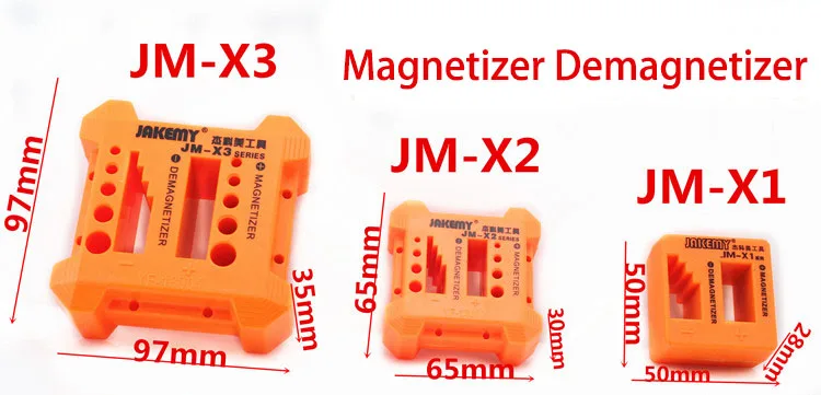 2 в 1 намагничатель размагничивающий инструмент Намагниченный Металл Намагниченный драйвер магнитный держатель бит для отвертки Bitset гаечный ключ скамья - Цвет: JM-X3