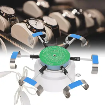 

Professional Alloy Mechanical Watch Test Winder Machine hold 6 watches EU Plug 220V Automatic Watch Winder Repair Tool