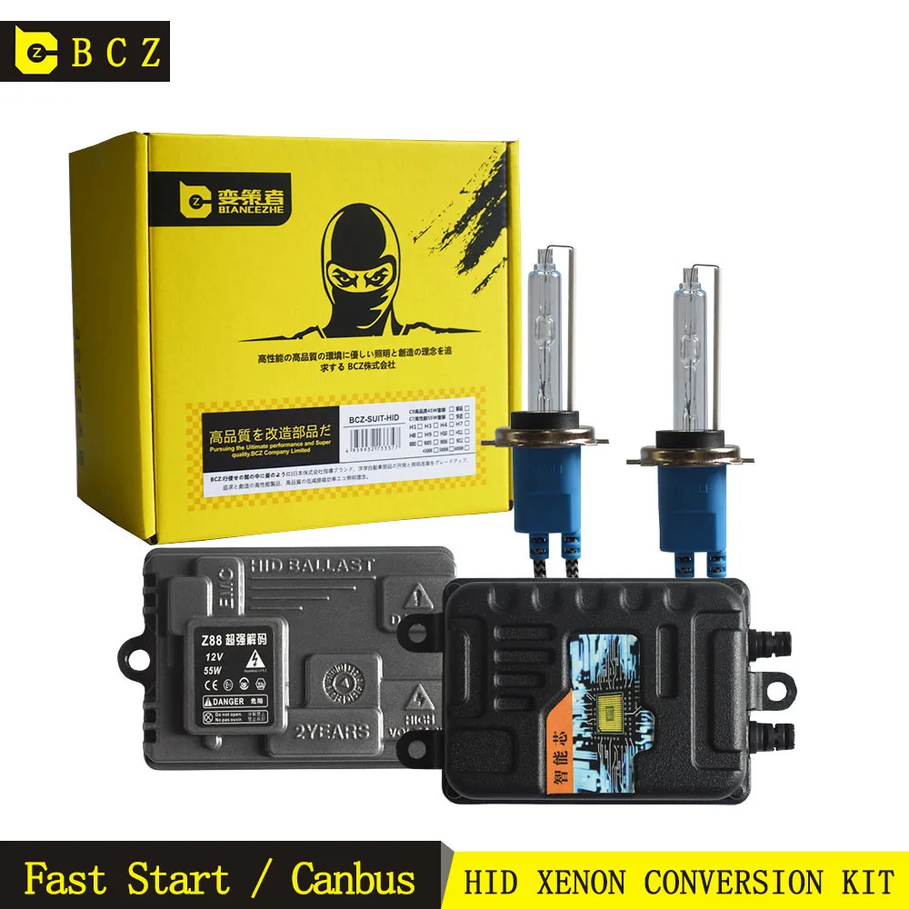 Комплект Ксеноновых HID фар с быстрым запуском 65 Вт Canbus 55 H7 H1 H11 9005 HB3 D2H 9006 HB4 H3 AC 12 в