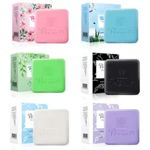 

1pc 40g Handmade Bamboo Charcoal Soap Antibacterial Acne Removal Pimple Pore Cleaner Moisturizing Face Treatment Wash Basis Soap