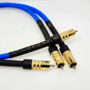

Hifi Cardas transparent optical interconnect cable with gold plated RCA cable for CD and audio players