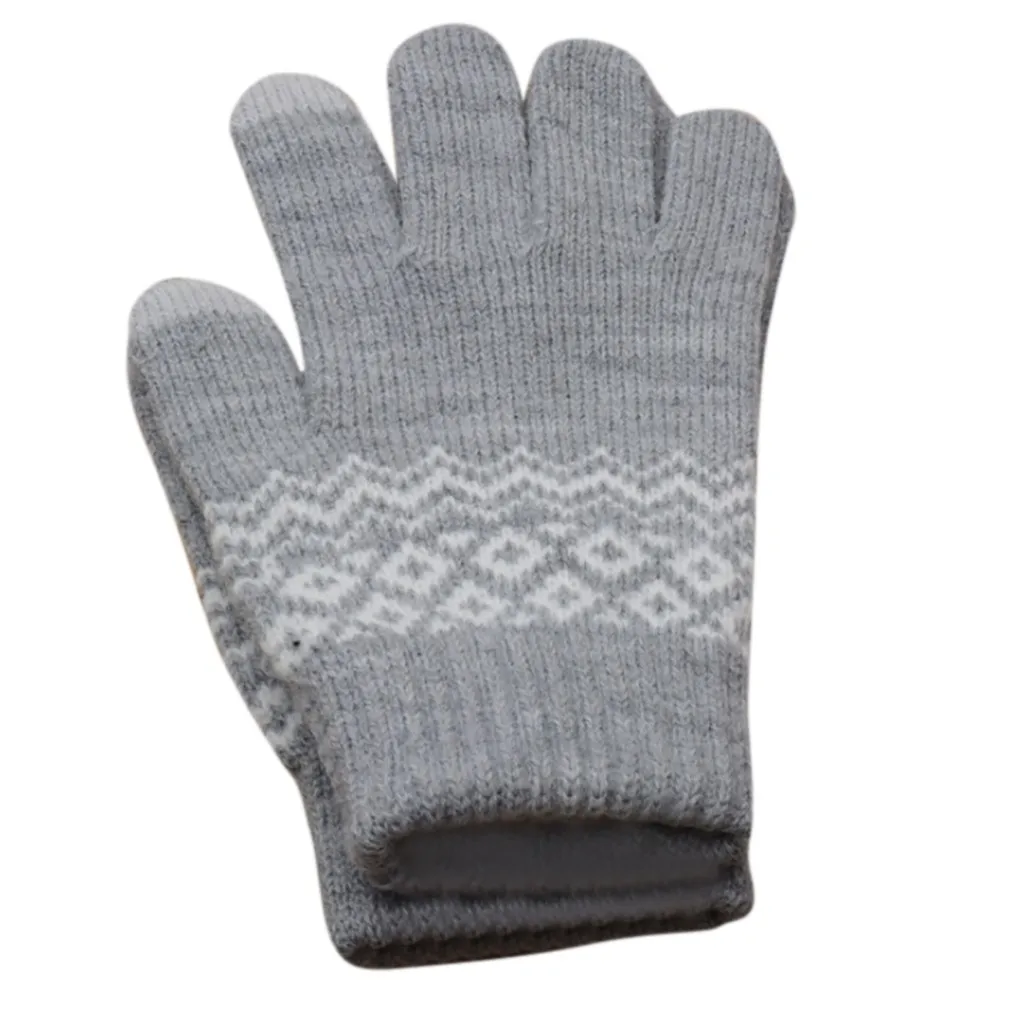 SAGACE сенсорный экран для женщин перчатки геометрические вязаные перчатки с сенсорным экраном вязаные рукавицы зимние мужские