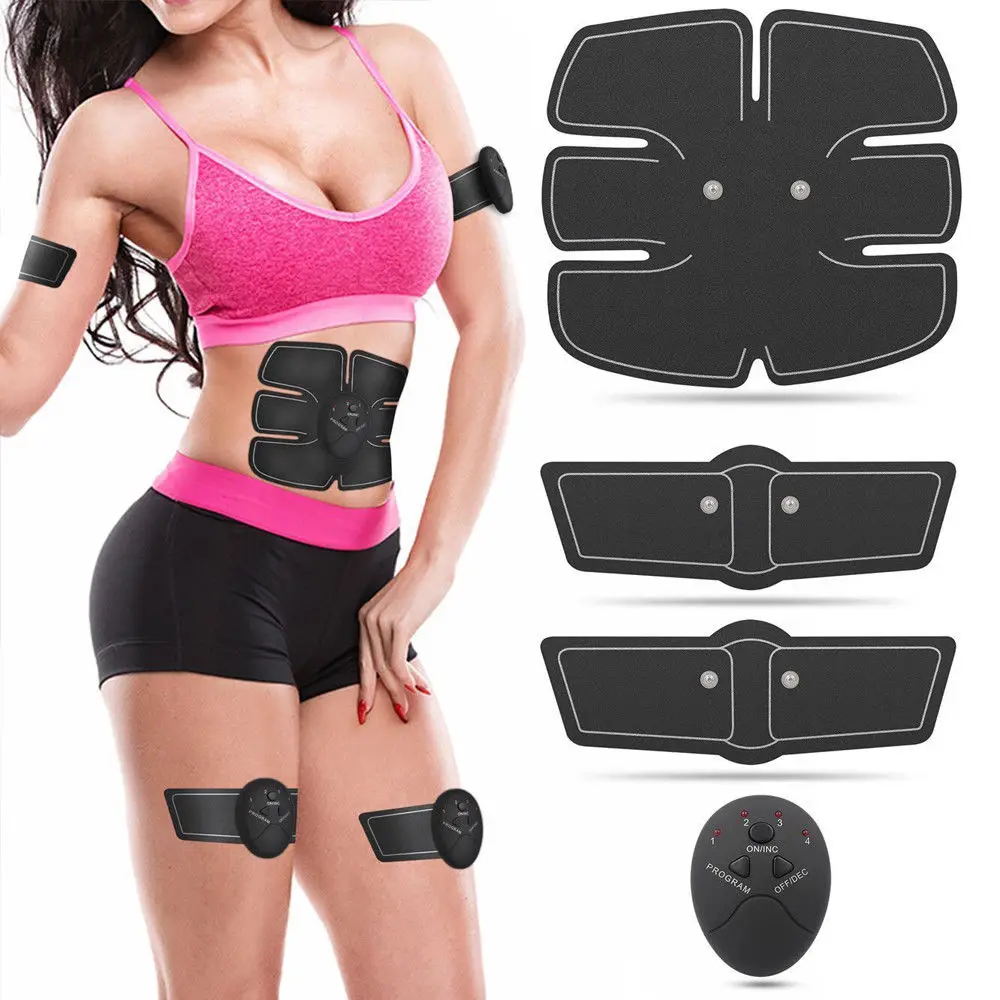 

Ultimate Abs Slim Stimulator Abdominal Muscle Training Toning Belt Waist Trimmer EMS Wireless Muscle Exerciser Stimulator