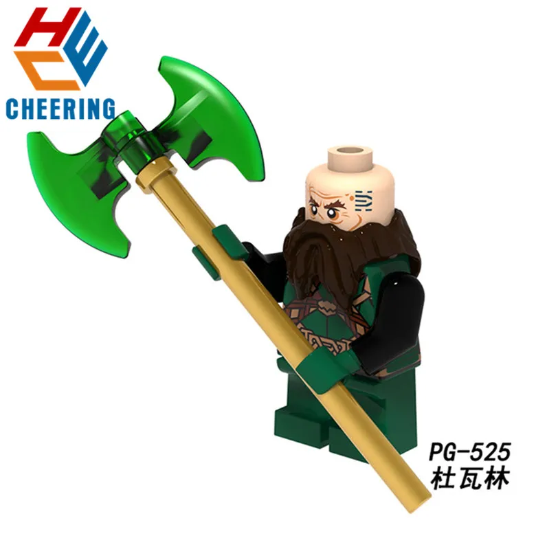PG8160 PG8150 PG8148 Одиночная строительные блоки Властелин колец фигурки Хоббита баггены действия для детей игрушки - Цвет: PG525 Without Box