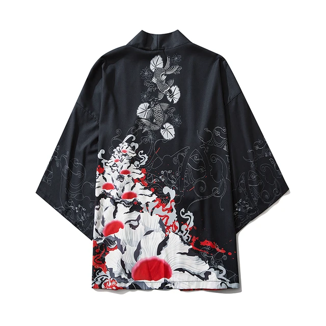 Bebovizi Japanese Style Cat Samurai Kimono Streetwear Men Women Cardigan Japan Harajuku Anime Robe Anime Clothes 2020 Summer 6032