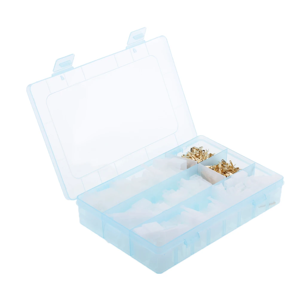 2.8mm Female & Male Terminals Crimp Connectors Housing Set With Organizer