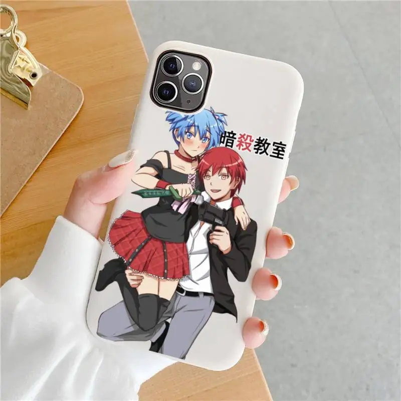 Assassination Classroom Phone Case Candy Color For Iphone 6 6s 7 8 11 12 Xs X Se Xr Mini Pro Plus Max Mobile Bags Phone Case Covers Aliexpress