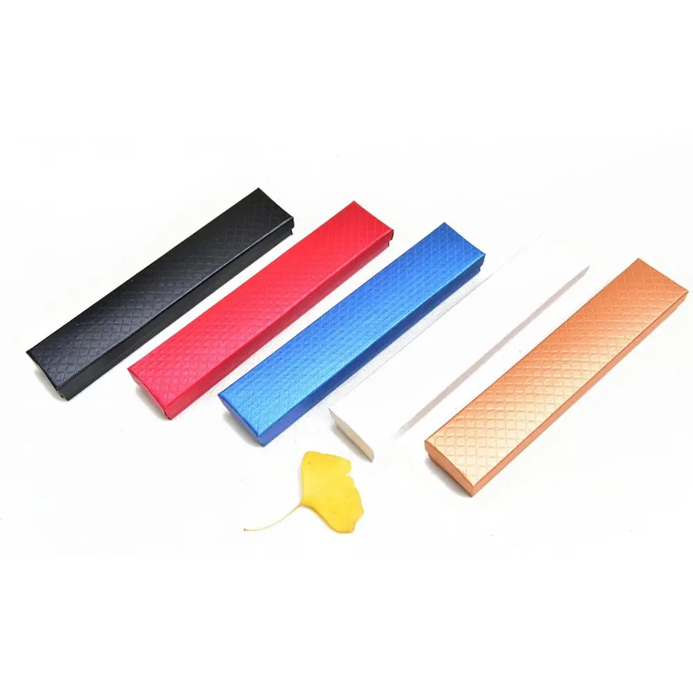 

21*4cm Exquisite Jewelry Display Boxes Long Necklace Packing Gift Case Multicolor Box Wholesale Geometric Patterns 1 Pc