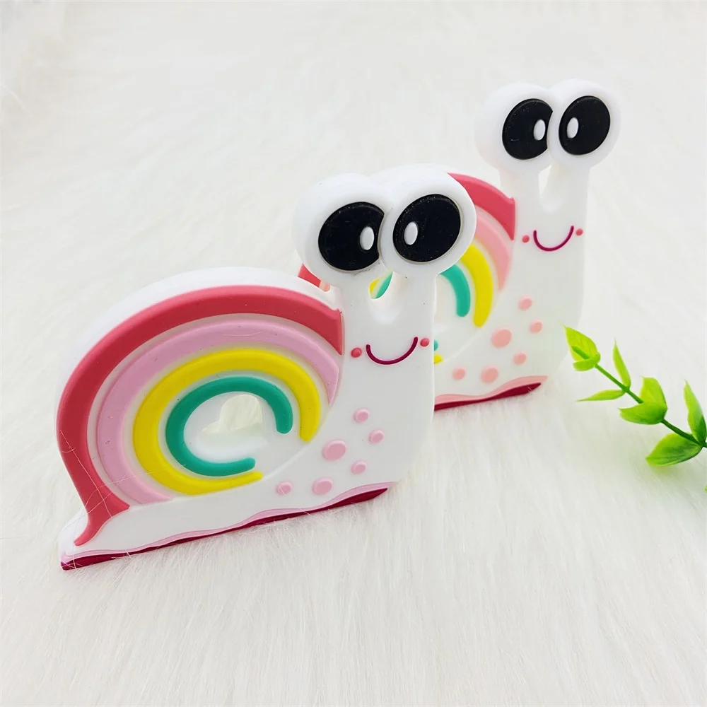 1pcs Silicone Teether unicorn Cartoon Animal BPA Free Rodents Teething Necklace Food Grade Infant Chewable Toys Baby Teether 5