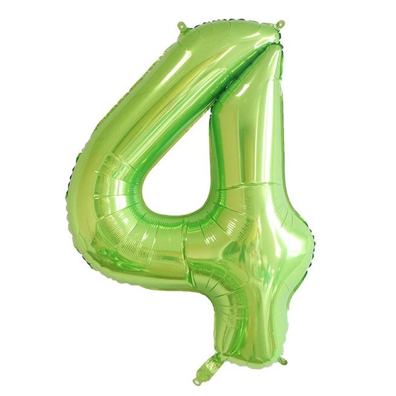 1 шт. 40 дюймов зеленые воздушные шары из фольги в виде цифр новые цифровые гелиевые воздушные шары для детского душа день рождения свадьбы украшения поставки