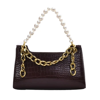 

PU Leather Crossbody Bags For Women 2020 Green Handbag Fashion Chains Shoulder Messenger Bags Designer Hobos Bag Women's Bags