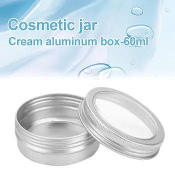

10Pcs 60ml Aluminum Round Hair Wax Face Cream Lip Balm Storage Box Container