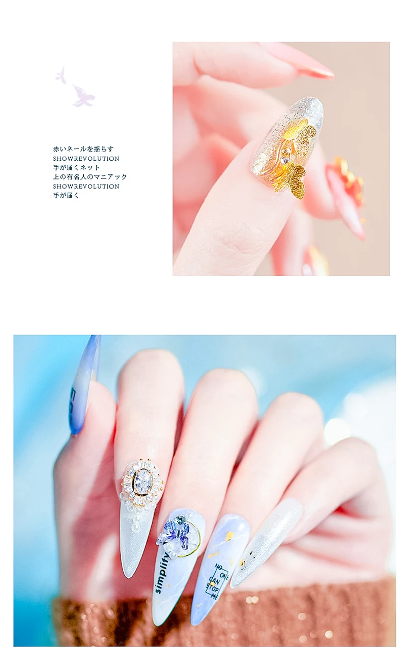 21新3次元蝶飾りつや消し蝶ジュエリー爪アクセサリーネイルアートデコレーションdiyマニキュア Rhinestones Decorations Aliexpress