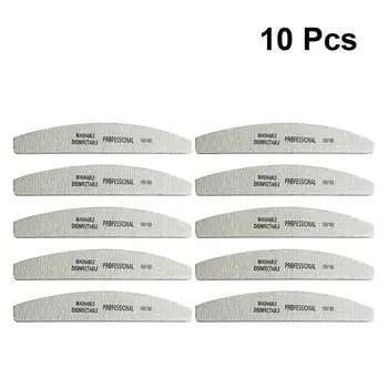

10pcs /Lot Sandpaper Nail File Lime 100/180 Sanding Buffer Block Set Grey Nail Files For UV Gel Polish Manicure Tool