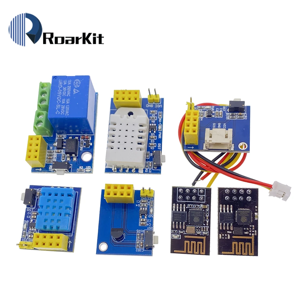 ESP8266 5 в Wi Fi релейный модуль датчик температуры DS18B20 DHT11 DHT22 WS2812 RGB светодиодный
