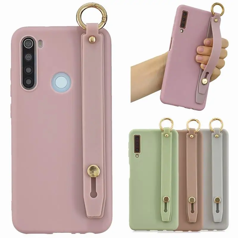Мягкий чехол из ТПУ с ремешком на запястье для Xiaomi Mi Note 10 Max 3 9 SE Модный