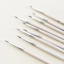 6 шт./компл. тонкая ручная Краски ed тонкий изогнутым наконечником рисунок пером художественная Ручка#0#00#000 Краски принадлежности художественные кисти нейлоновая щетка Краски ing ручка