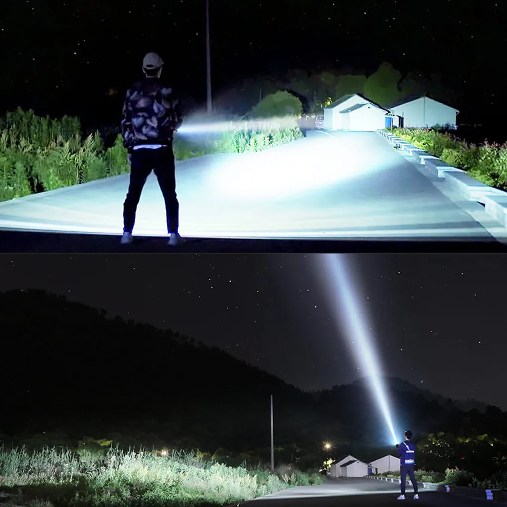 Мощный светодиодный фонарик Xhp50 Usb Перезаряжаемый водонепроницаемый P70 лампа сверхъяркая Zoom Torch Light 26650 Прогулка# N