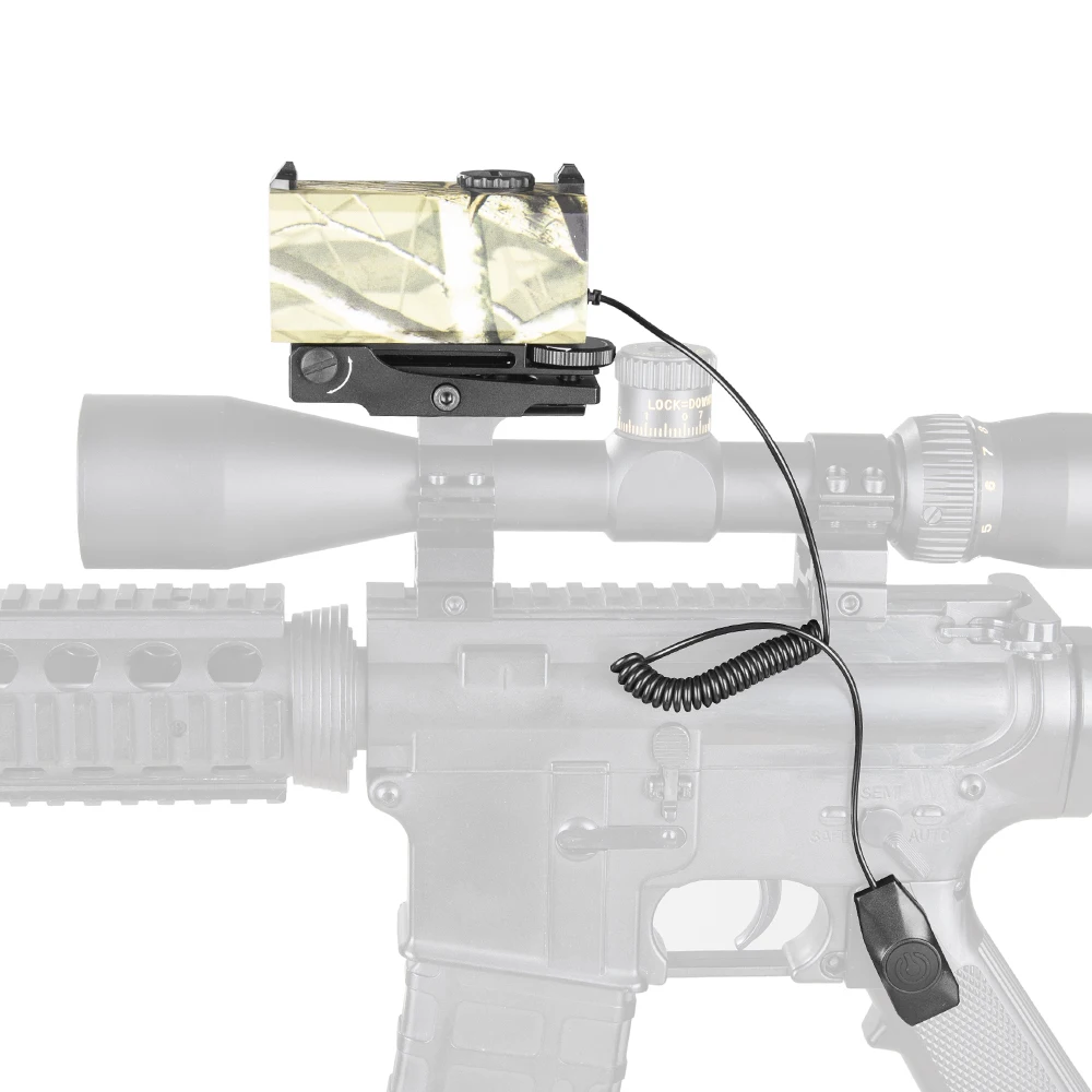 Tactical 700m Real-time Mini Laser Range Finder Mount on Rifle Rangefinder for Outdoor Hunting Shooting Distance Speed Measurer