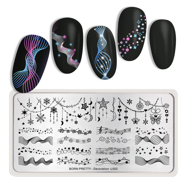 PRETTY Nature Leaves Plants Design Image Template Nail Stamping Plates Stainless Steel Nail Decoration Plate