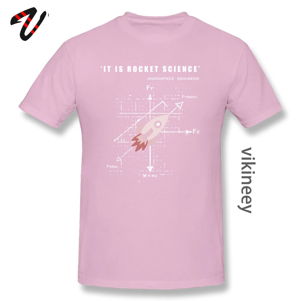 Design T-Shirt 2019 New Fashion O Neck RocketScience Pure Cotton Men&amp;#39;s T Shirt Fashionable Short Sleeve Tops Shirt Rocket-Science pink