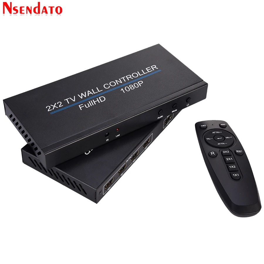 Видеопроцессор настенный 4 канала Full HD 1080P 2x2 HDMI DVI VGA USB |